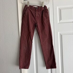 Zara Kids size 9 Burgundy Slim Chino Pants
